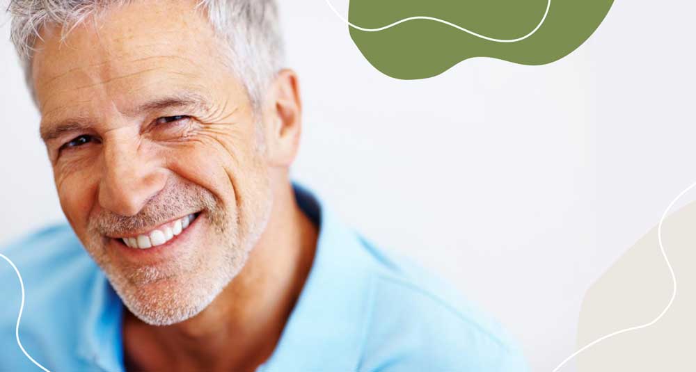 Man Smiling with Dental Bridge