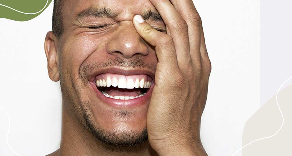 Smiling Man with Healthy Teeth Gums from PRP