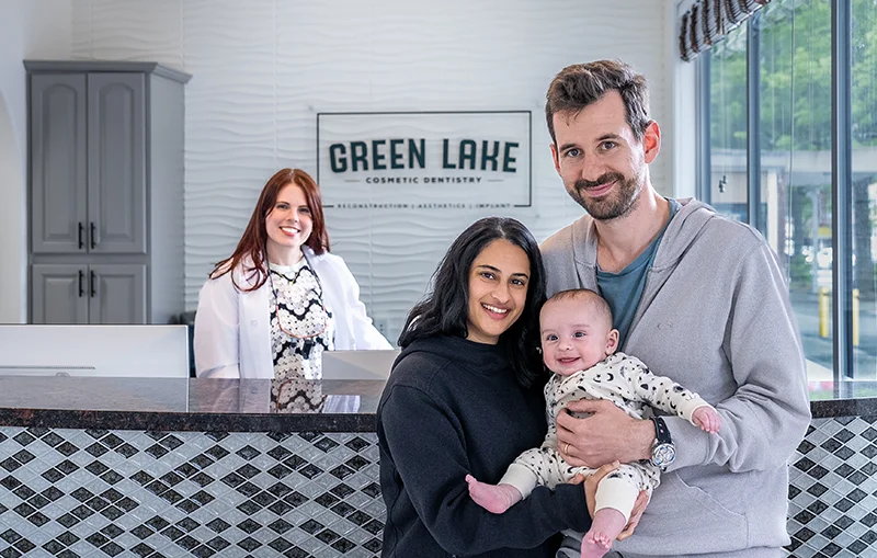 Smiling Family At Green Lake Cosmetic Dentistry With Dr. Ellison